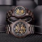 Ebony mechanical couple watches